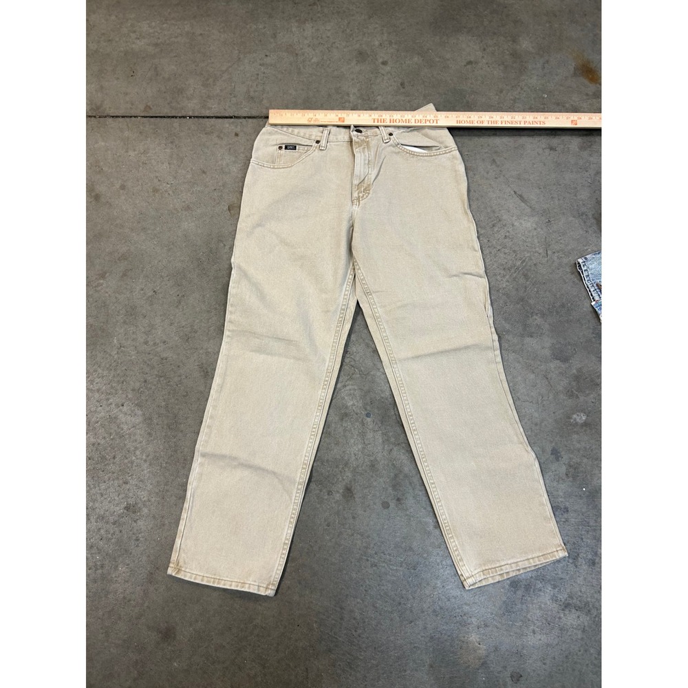 Vintage 90s Lee Regular Fit Jeans Tan Mens 32x29